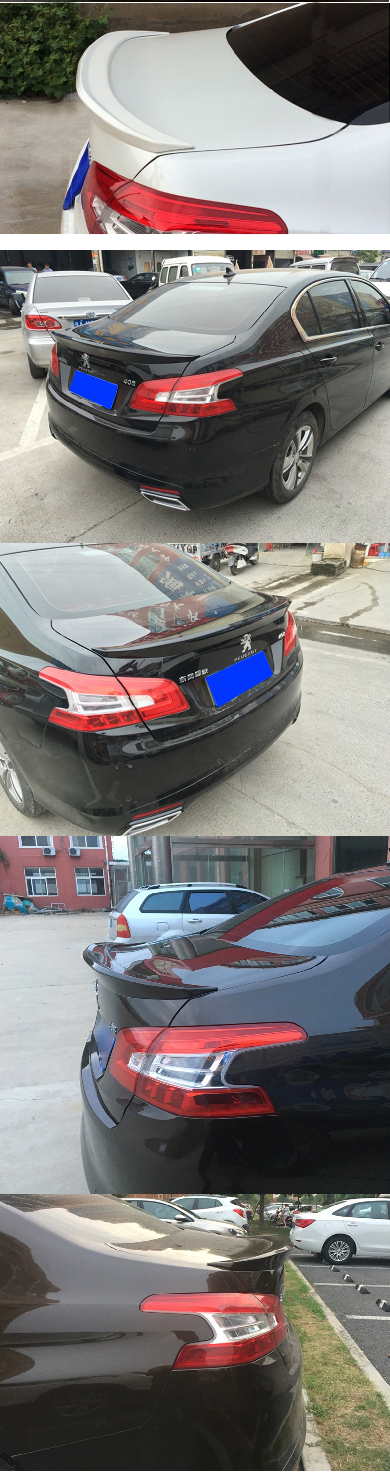 Dành riêng cho Peugeot 14-16 mới 408 đuôi logo 408 sửa đổi đuôi xe lớn miễn phí cánh cố định duoi gio xe oto
