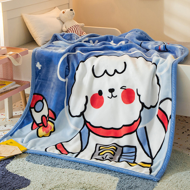Coral Suede Children Small Blanket Small Quilt Office Afternoon Nap Blanket Double Stay Warm Air Conditioning Blanket Student Dorm Cover Leg
