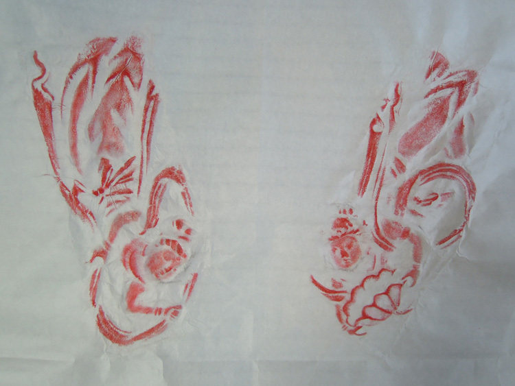 Tang Feitian statue brick rubbings two products (original topping boutique)