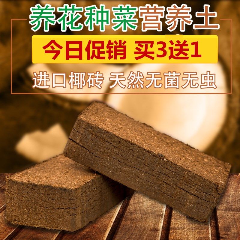 无菌椰砖土绿萝包邮 兰花土营养土无土栽培种花种菜多肉土花泥