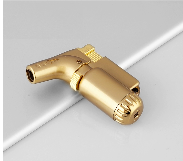 Gas giao hàng Inflator hàn nhẹ ngọn đuốc gió nhẹ thuốc lá nhẹ hơn kim loại phun súng đánh lửa có khóa - Bật lửa bật lửa khò xịn