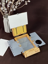 Wooden multifunctional portable solid wood oil painting box easel palette Rubiks cube can be held with 12*18 oil painting board