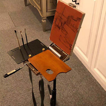 2019 new xv3 mini sketch ultra-thin multi-functional oil painting frame box portable retractable black walnut