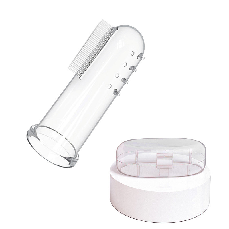 Finger set toothbrush 0-1-2 years old 3 baby baby tooth brush Silicone brushing Infant tongue coating Oral cleaner Children