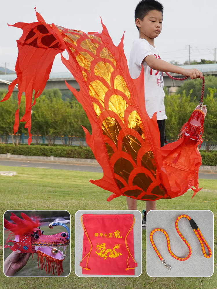 舞动的色彩：揭秘儿童手甩龙飘带新潮流