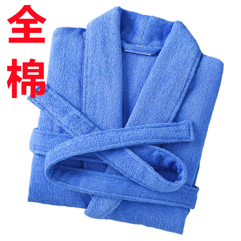 Pure Cotton Bathrobe, Towel Material Bathrobe, Nightgown for Men and Women, Thickened, All-Cotton, Absorbent, Quick-Drying, for Bathing and Swimming, Adult, Autumn and Winter Pure Cotton Bathrobe, Towel Material Bathrobe, Nightgown for Men and Women, Thickened, All-Cotton, Absorbent, Quick-Drying, for Bathing and Swimming, Adult, Autumn and Winter