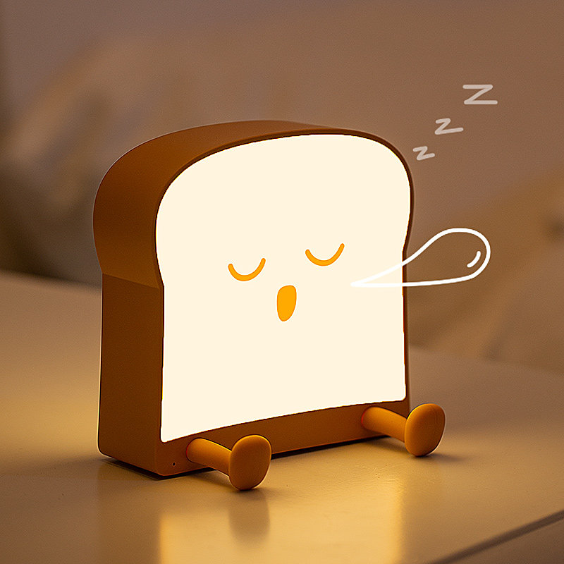 Cute Toast Small Night Light Breastfeeding Breastfeeding Baby Boy Sleep Bedroom Bedside Eye Recharge Girl Gifts