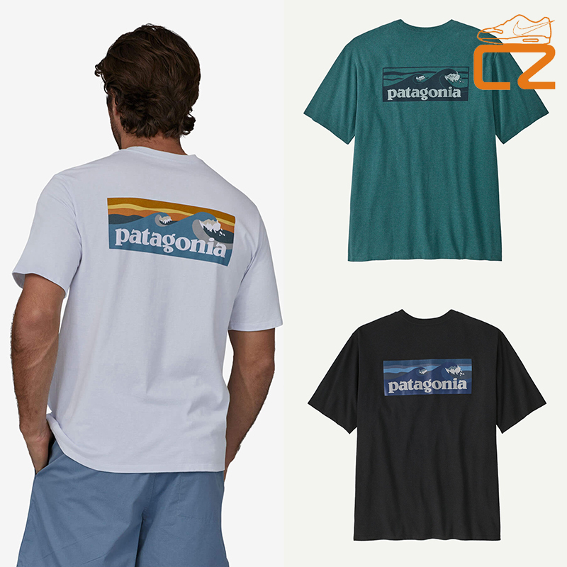Patagonia 25 New Model Patagonia Boardshort Logo Unisex Blended Short-Sleeve T-Shirt