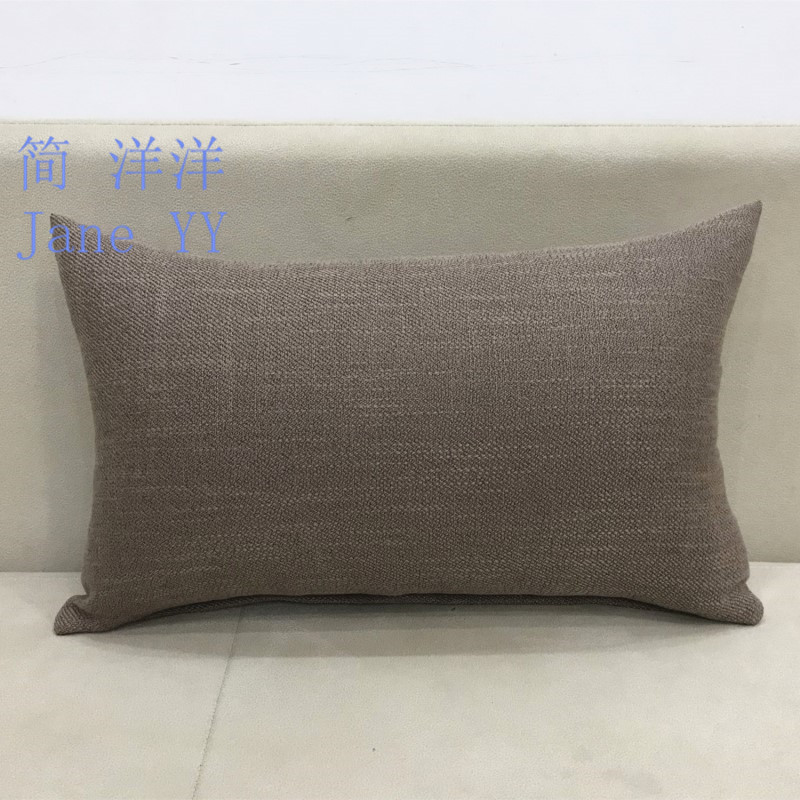 Rắn lanh dày hình chữ nhật đệm đệm gối ghế sofa văn phòng eo đệm tựa lưng xe - Trở lại đệm / Bolsters Bộ chăn gối hình thú