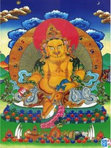 Portrait of the God of Wealth a special relationship with the Yellow God of Wealth Bodhisattva Buddha portrait photo paper double-sided plastic seal