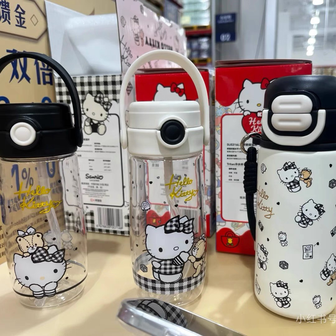 山姆购HelloKitty保温杯冷水杯套装儿童运动水杯水壶3件套,萌萌哒守护宝贝健康饮水!-儿童水杯-淘宝好物网