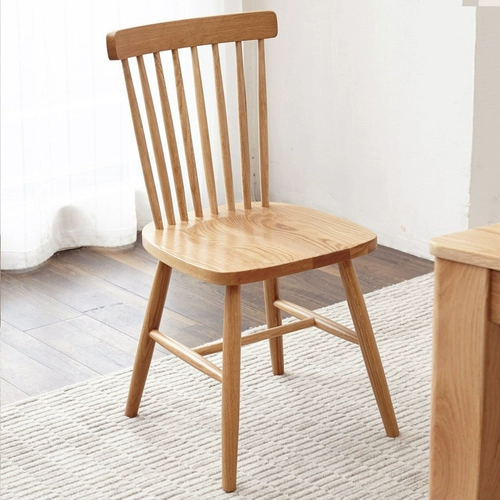 Стул с твердым деревом, стул, нордический стул Виндса Simple Hotel Cafe Logu Designer Dest Desk Desk Stable and Stable