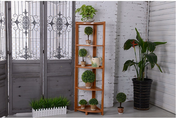 Góc giá gỗ rắn đơn giản kệ kệ hoa kệ lưu trữ phòng ngủ góc hình thang sàn giá góc - Kệ