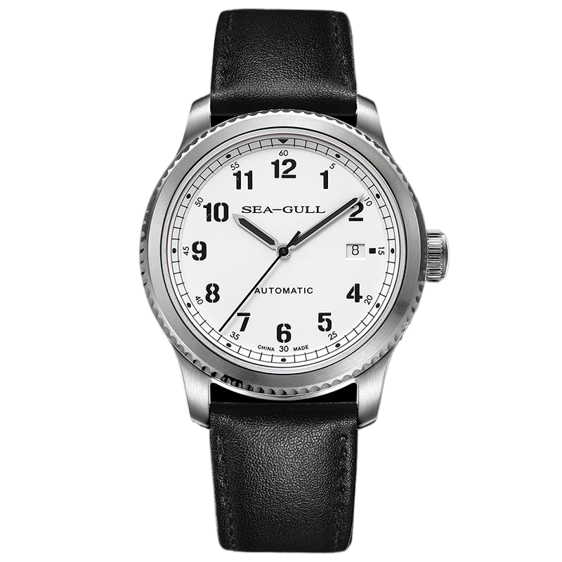 Seagull Watch Men's Large Three-Hand Single Calendar Men's Watch Fashionable Casual Automatic Mechanical Watch - Commander 6081
