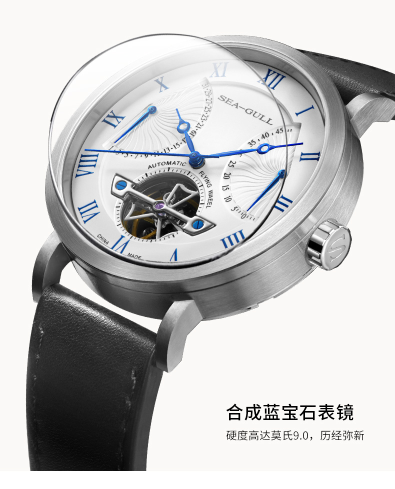 海鸥 Seagull 2018理念 自动机械表 新飞轮多功能运动手表 图9