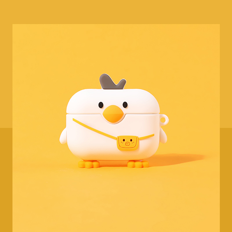 airpods protective sleeve airpodspro apple headphone sleeve airpods2 second-generation silicone gel wireless Bluetooth headphone case cute all things duck ipods shell airpo
