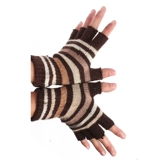 冠师傅 Трикотажные зимние перчатки, модный удерживающий тепло ноутбук подходит для мужчин и женщин для влюбленных, без пальцев