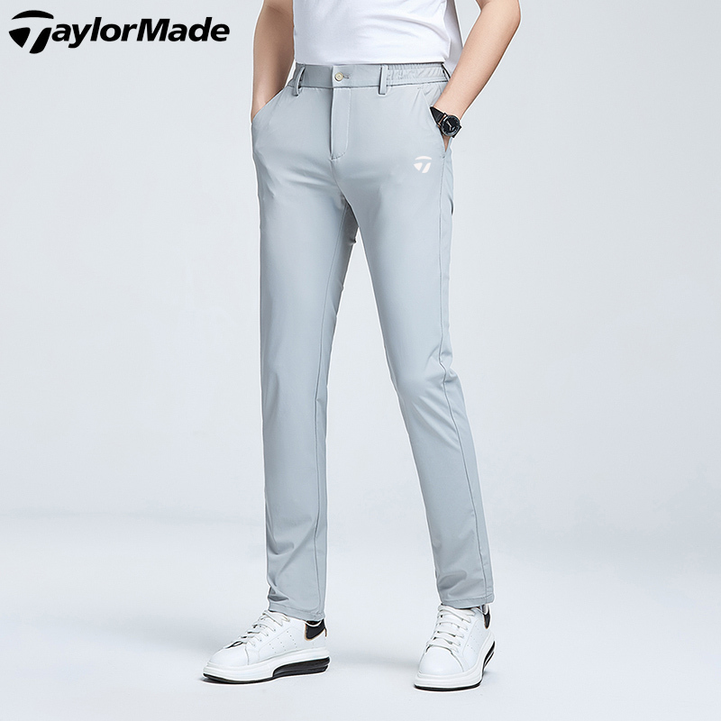 Authentic Spring and Summer Taylormade Golf Pants for Men, Casual Sports, Quick-Drying, Breathable, Elastic Ice Silk
