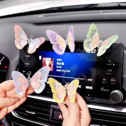 Moving Butterfly Electric Car Decoration Accessories Ornaments Bicycle Motorcycle Cute Stereoscopic Sticker Small and Smart