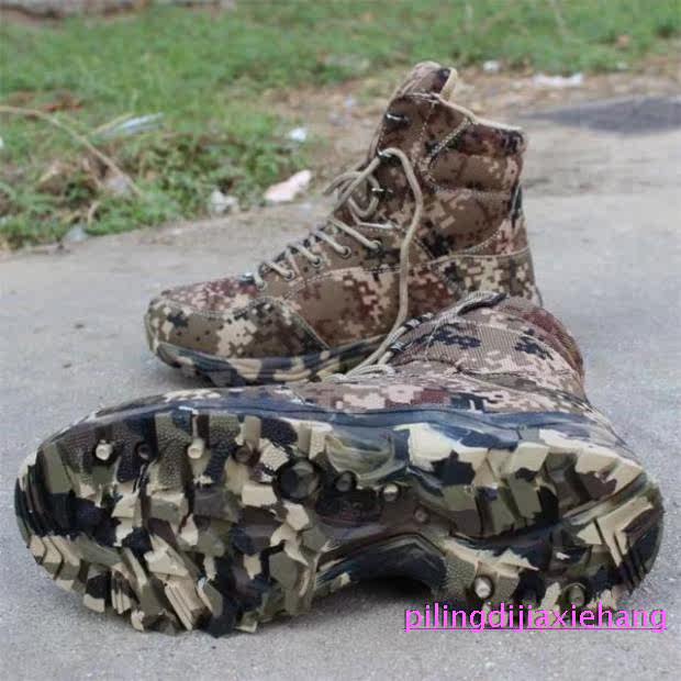 Boots militaires pour homme en toile - Ref 1399325 Image 13