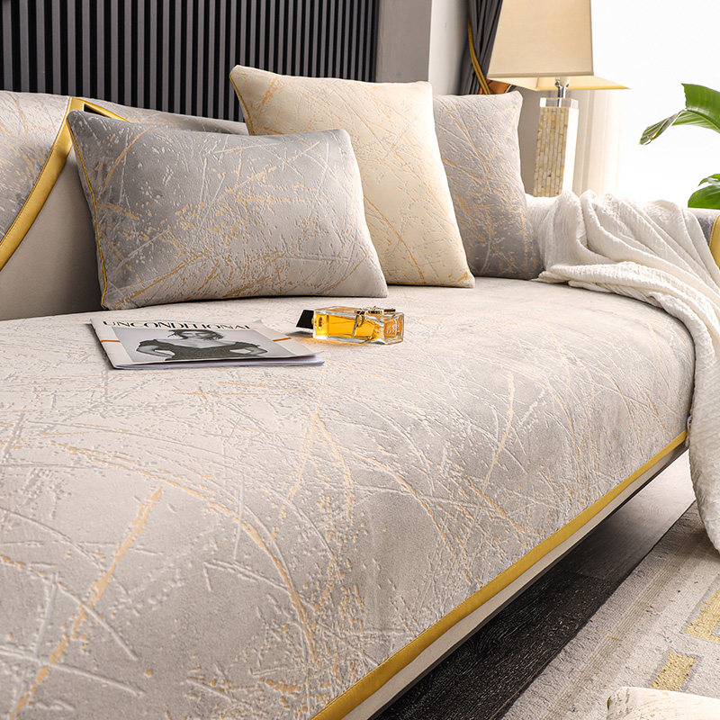 Sofa cushion light extravagant and anti-slip all season universal universal sofa cover cushion high-end seat cushion full cover cloth cushion