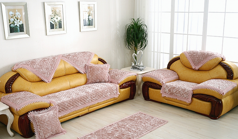 Sofa nhung vàng châu Âu đệm vải thời trang sofa chống trượt đệm da sofa bọc ren sang trọng khăn sofa - Ghế đệm / đệm Sofa nệm mút d40