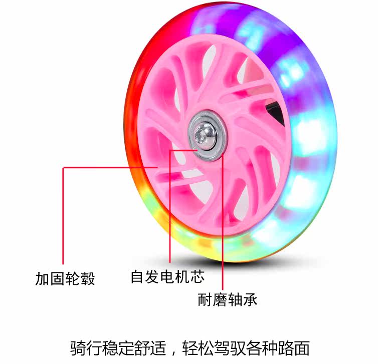 Самокат 儿童滑板车踏板滑滑车溜溜车子三合一单脚可骑滑