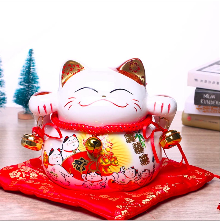 Cat Save Can 6 inches ceramic decker carving medium recruit the pottery ceramic crafts creative gift