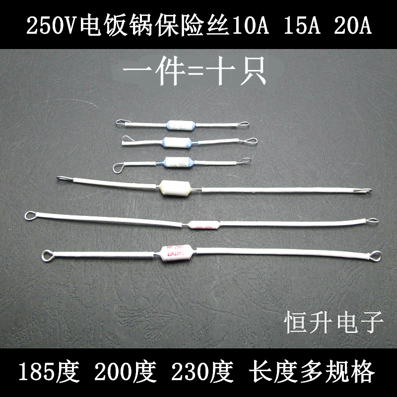 Rice cooker Rice cooker fuse RF10A 15A 20A 185 200 230 degree 250V fuse 