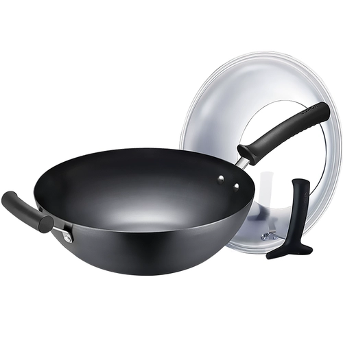 Supor Real Nevanless Irry Pot без покрытия без ржавчины -нажатый газовый газ, посвященный домашним домашним, тонкий железный атмосфера -наполненная плита