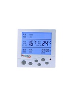 Central air conditioning thermostat LCD speed switch control panel Water Machine hand Wall fan coil line controller