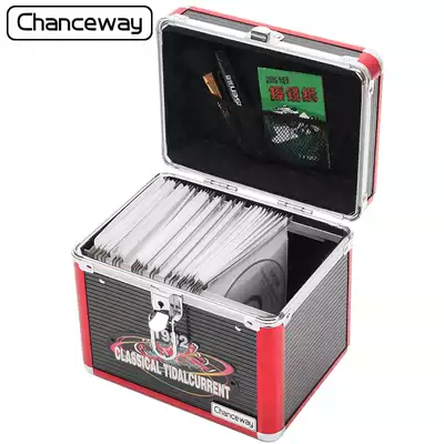 130-piece aluminum alloy disc box CD box CD storage box CD storage box CD storage box DVD storage box