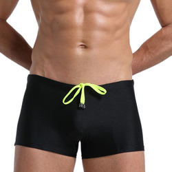 ຜູ້ຊາຍເທຣນເນມເຊັກຊີ່ທີ່ແຫນ້ນຫນາສີແຂງ boxer swim trunks beach shorts square hot spring pants vacation bikini surfing swimsuit