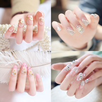 Manicure stickers can be repeatedly disassembled and photographed in ancient costume photos. The finished fairy fake nail patch Japanese