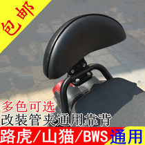 Electric car backrest simple pedal bicycle rear backrest Battery car rear seat backrest modification and installation
