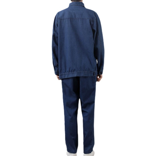 Летний тонкий джинсовый дышащий износостойкий комплект для работы подходит для мужчин и женщин