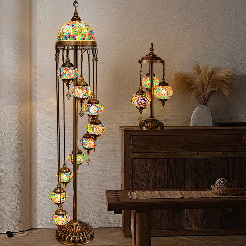 Mediterranean Floor Lamp, Romantic Turkish Exotic Handmade Xinjiang Ethnic Style Retro Living Room, Western Restaurant, Bedroom Lamp Mediterranean Floor Lamp, Romantic Turkish Exotic Handmade Xinjiang Ethnic Style Retro Living Room, Western Restaurant, Bedroom Lamp