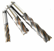 Taiwan welding tungsten steel end mill welding edge type cemented carbide spiral milling cutter inlaid tungsten steel milling cutter 40-50mm