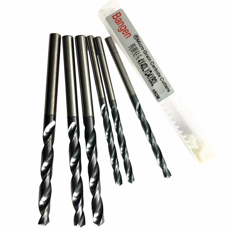 L55 degree overall tungsten steel coated straight shank Twist Lengthened Drill 2 to 20 Deep hole drilling hard alloy ultra hard drill