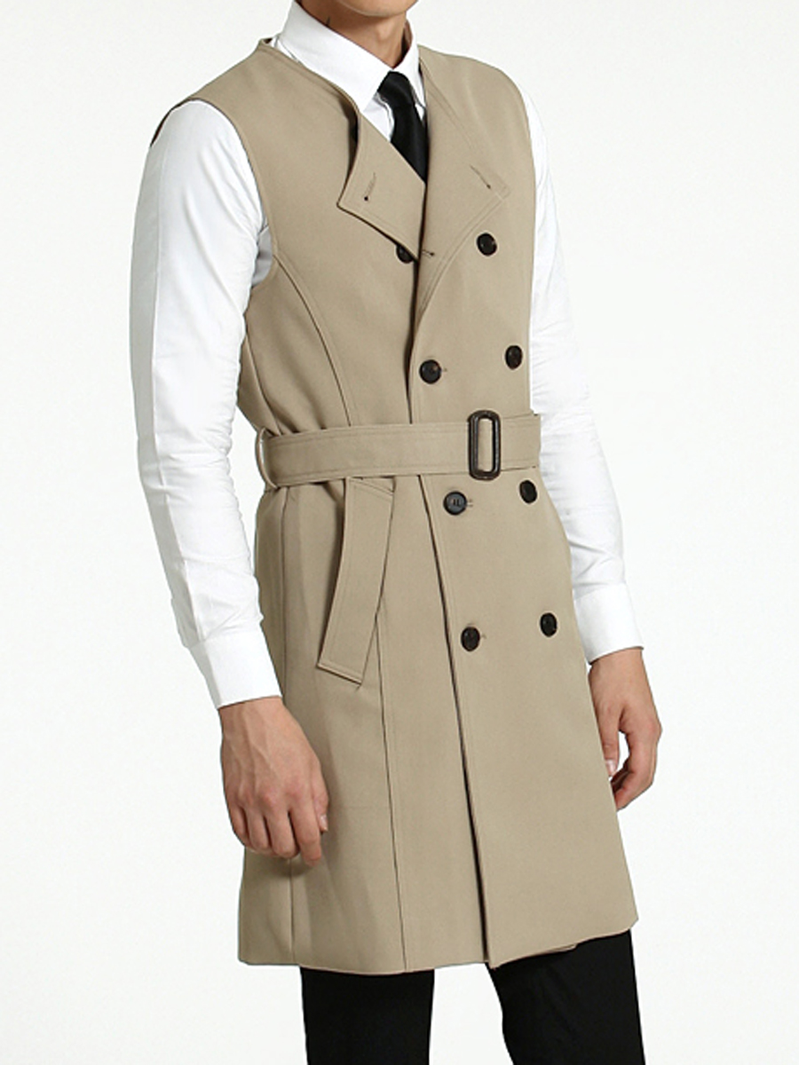 TRENCH MULTI WAY LONG VEST M ベージュ TRENCH MULTI WAY LONG VEST