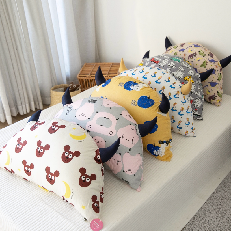 ins wind small demons leaning on pillows headboard long cushions pure cotton detachable washable pillow girl hearts full cotton sofa long pillows