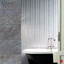 American glass mosaic bathroom kitchen wall tiles Nordic puzzle stripe background wall balcony simple tile