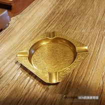 India imported pure copper handmade cigar ashtray creative fashion gift Hotel Villa clubhouse luxury soft clothes