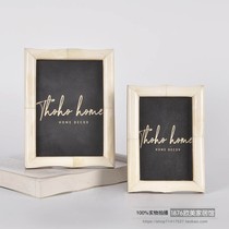 India imported cattle bone photo frame Nordic bedside 6 inch 7 inch creative table room hotel club desktop ornaments