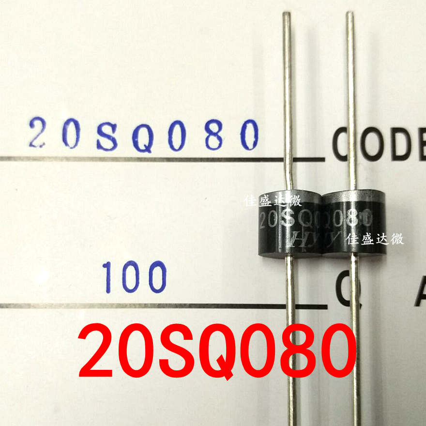 High power Schottky in-line 20SQ080 R-6 20SQ080 photovoltaic diode 20A 80V P600