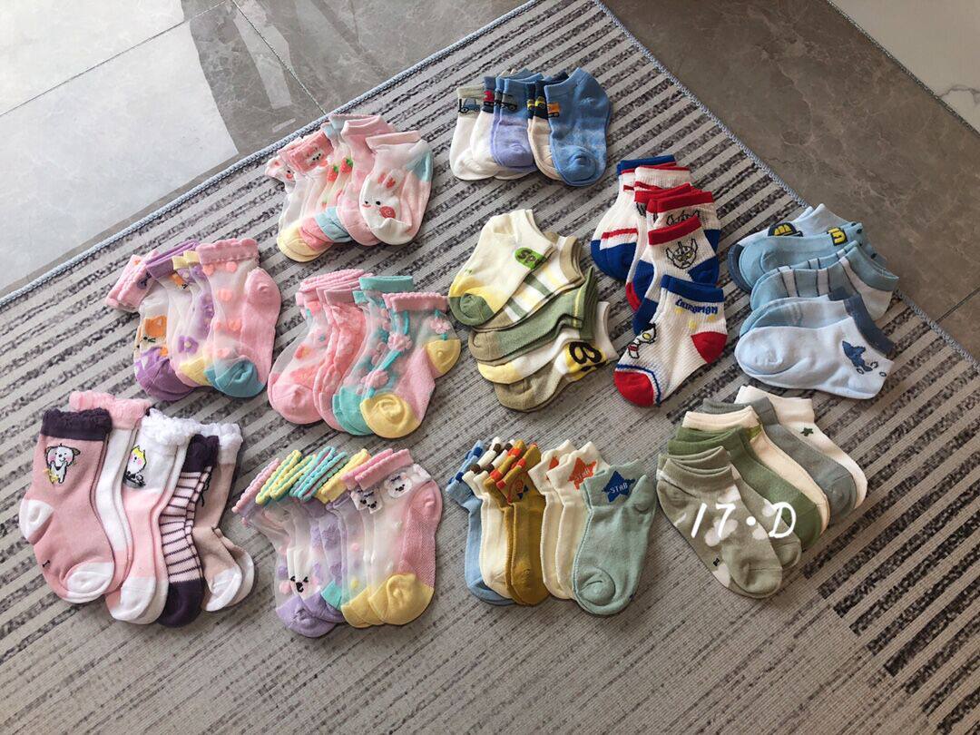 2022 children's new summer mesh children's socks treasure 6 13