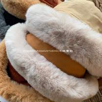 Plush velvet ~ warm curled fishermans hat female winter Korean version of Padded cashmere bucket hat fashion imitation lamb cashmere basin hat