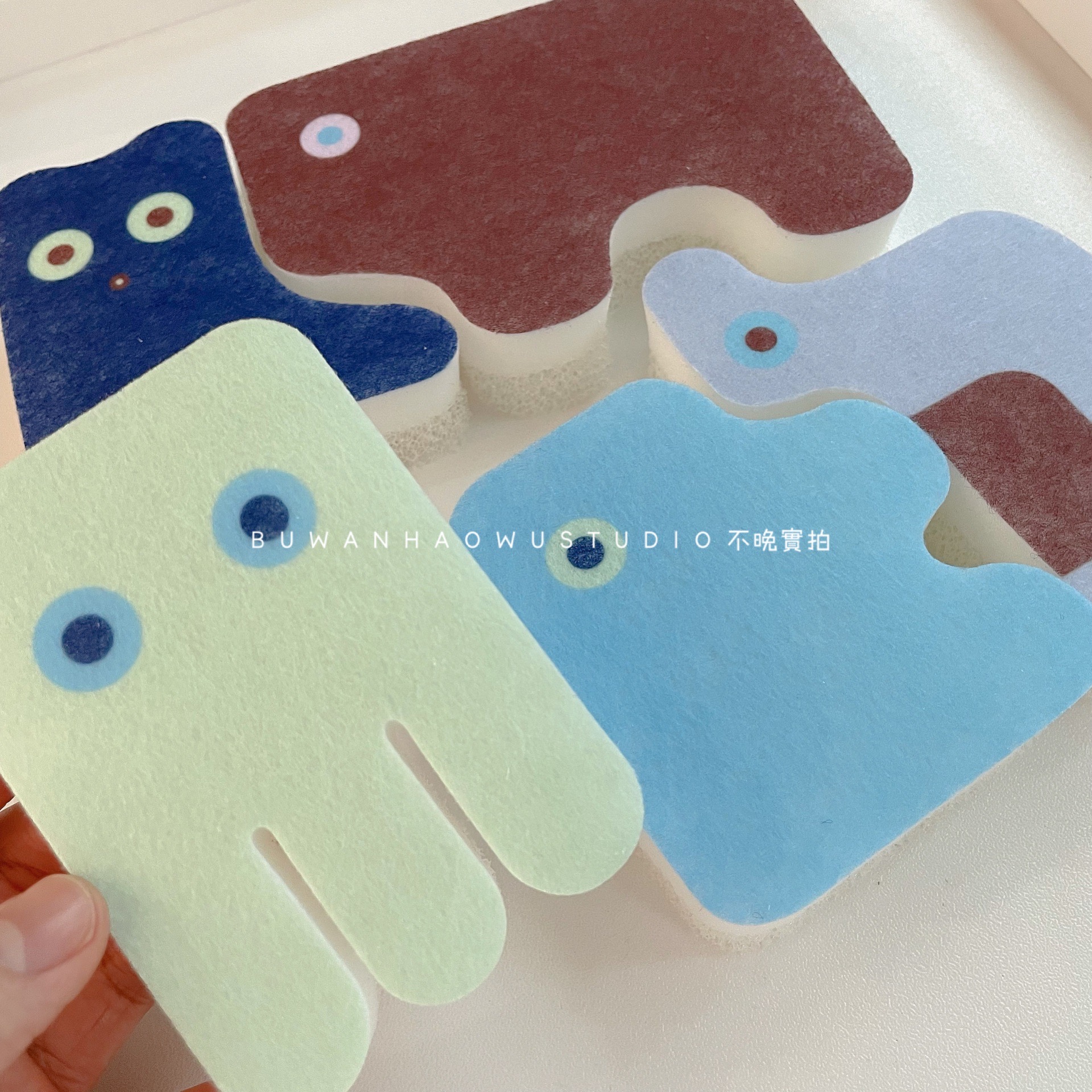 Cleaning supplies Yan value ceiling) Good to make good looking cartoon foreign trade dishwashing cotton sponge wipe out the cloth