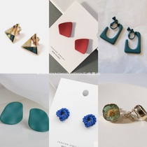 Point into must enter multi-style niche retro simple silver needle earrings without ear clip