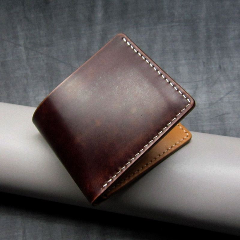 Old Store Handmade Horsehide Leather Short Wallet, Color-Polished, Personalized Retro Style Wallet with Multiple Card Slots, Limited Edition Promotion Old Store Handmade Horsehide Leather Short Wallet, Color-Polished, Personalized Retro Style Wallet with Multiple Card Slots, Limited Edition Promotion